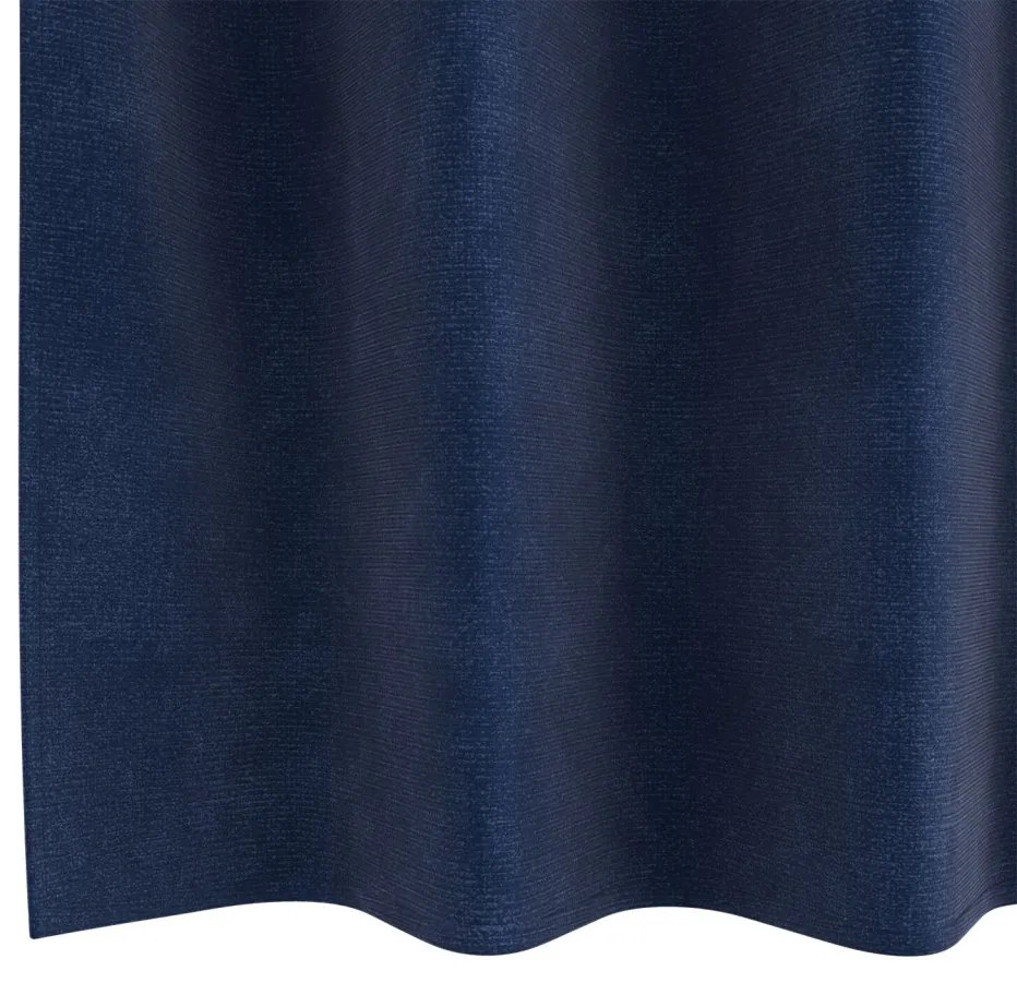Függönyök függönyökkel 2 pcs Sötétkék 140 x 175 cm Bársony