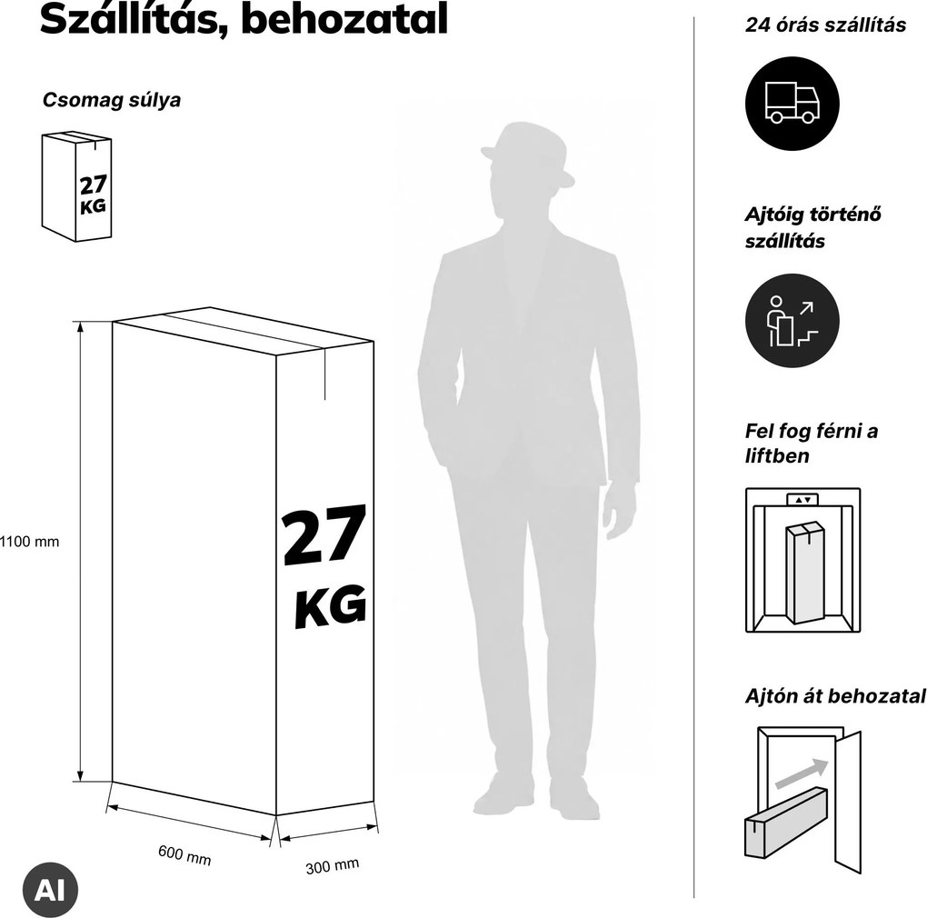 Kartotékszekrény görgőkkel, fém, 8 fiókos, dokumentumokhoz, szürke, 300x1100x600 mm: SARA V8