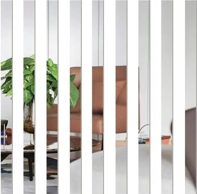 Tükör Falmatrica Öntapadós Ezüst Akril Tükör 5cm 30cm