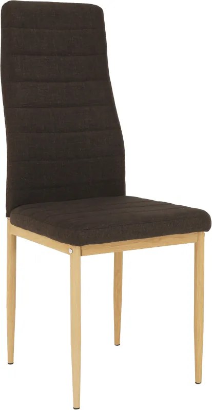 Szék, sötétbarna szövet/bükk, COLETA NOVA