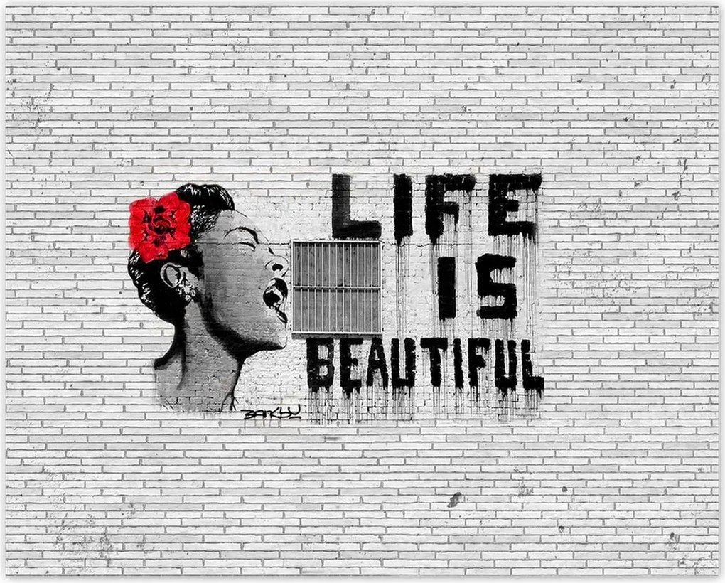 Poszterek 50x40 Banksy Life is beautiful