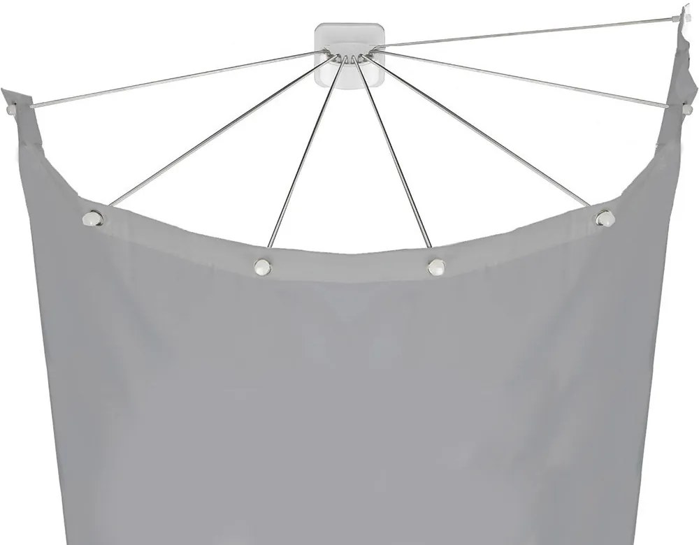 Ernyő alakú zuhanyfüggönytartó