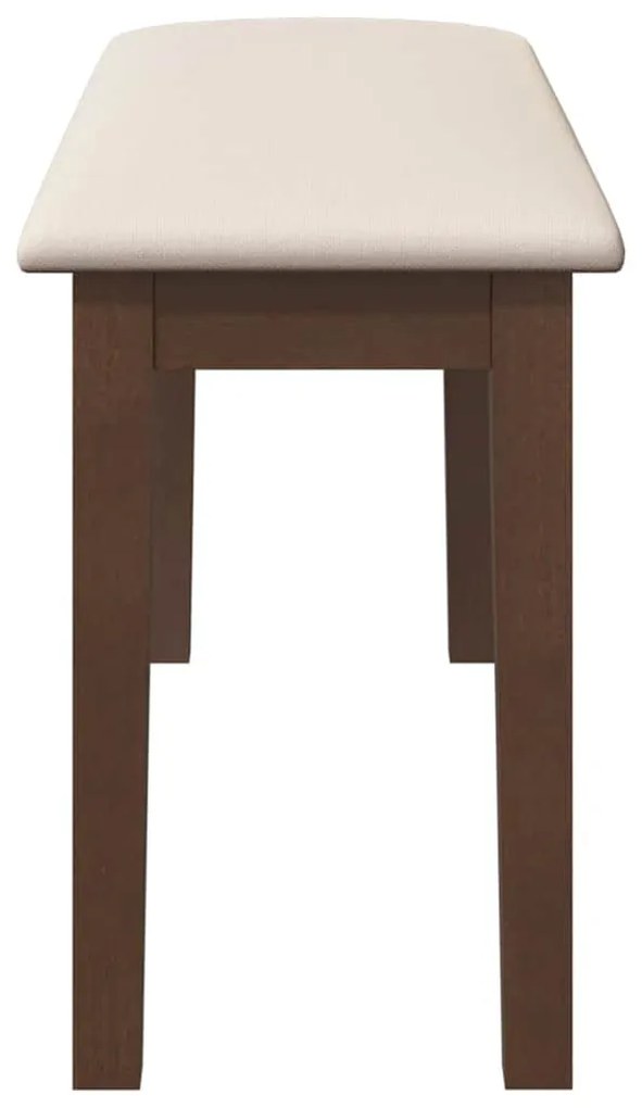 barna tömörfa gumiból pad 90 cm