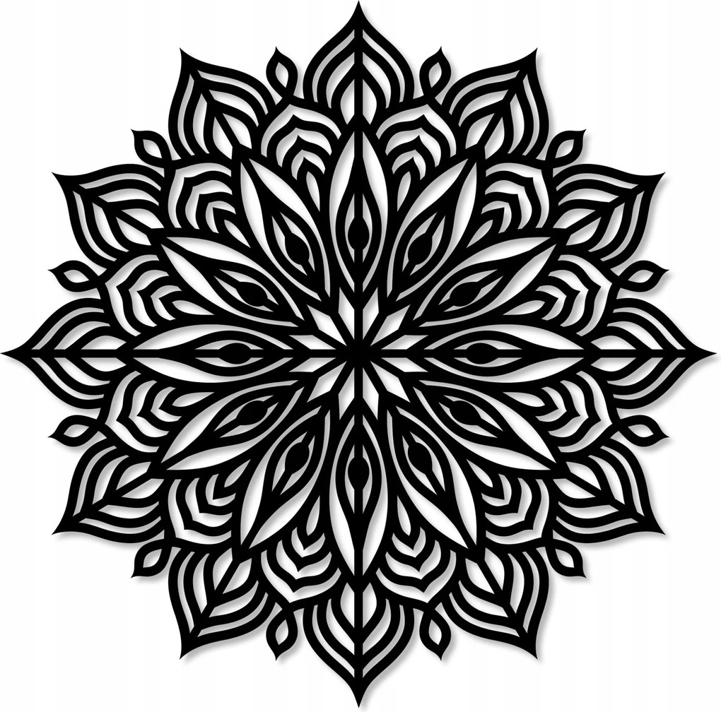 Mandala Fali Panel 3D Fali Dekoráció Áttört XL Képek Nappali Triptichon