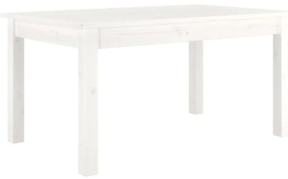 Fehér tömör fenyőfa dohányzóasztal 80 x 50 x 40 cm