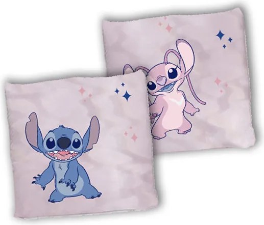 Disney Lilo és Stitch, A csillagkutya Pink párna, díszpárna 40x40 cm
