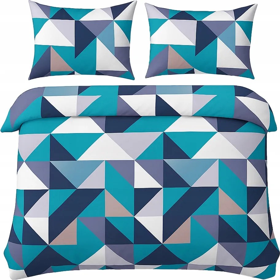 Ágyneműhuzat Garnitúra 220x200 2x Párnahuzat 70x80 Szatén Pamut Különböző Minták