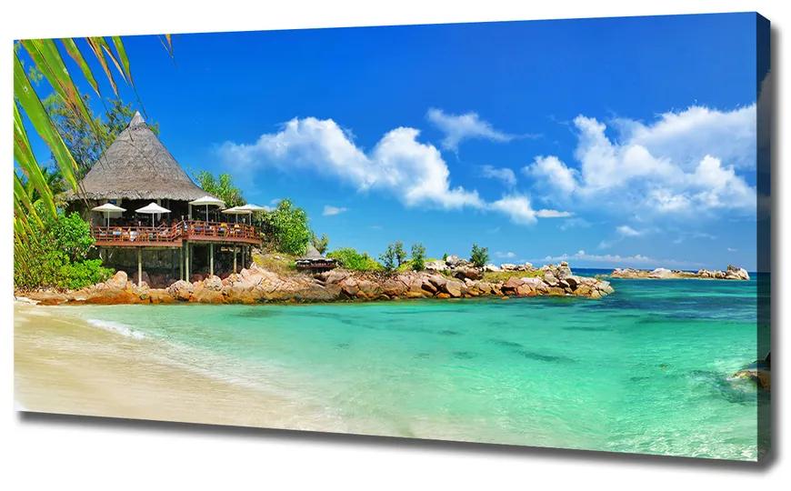 Vászon nyomtatás Seychelles strand pl-oc-120x60-f-53907878