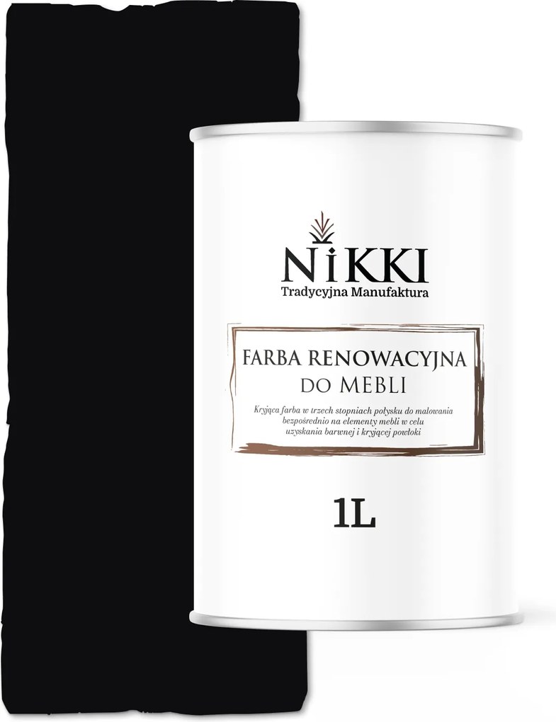 Konyhabútor Festék Szekrényfront Fekete RAL9005 Matt 1L