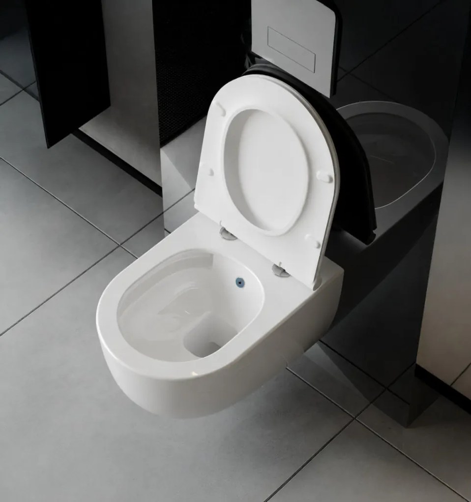 CeraStyle BELLA fali WC - BEÉPÍTETT bidé funkcióval - perem nélküli - VORTEX örvényöblítéssel -53 cm