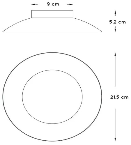 Lucide 79177/06/31 - LED mennyezeti lámpa FOSKAL LED/6W/230V 21,5 cm fehér