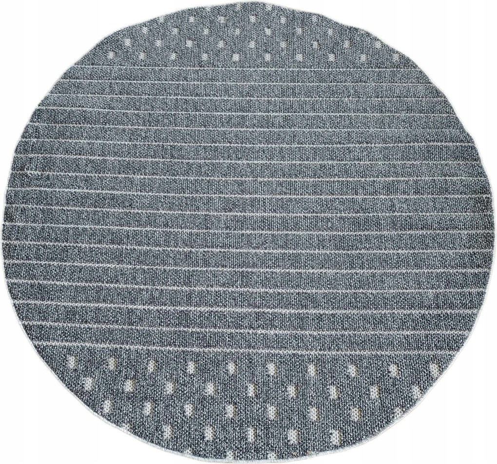 Kerek szőnyeg 160cm zsinóros hurok,külső-belső lapos