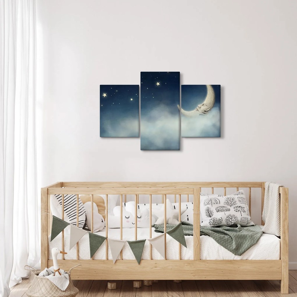 Kép - Hold csillagokkal (90x60 cm)