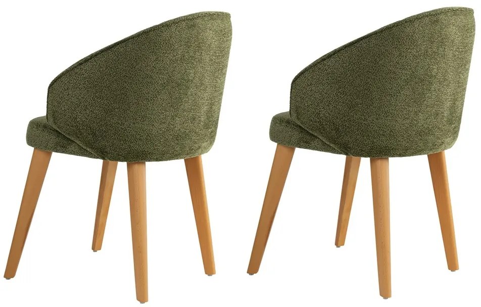 Bentley Green and Dark Oak étkezőszék szett, 2 db