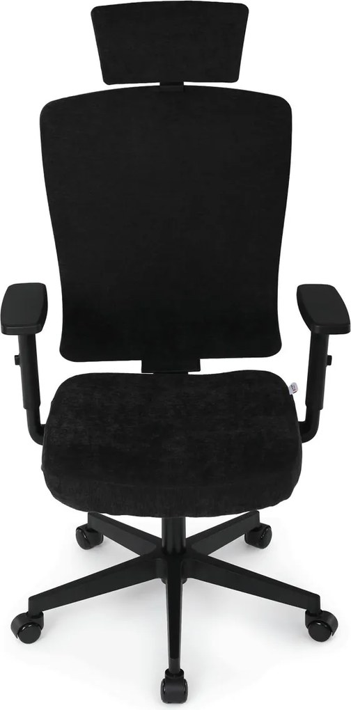 KA-W3137 fekete szövet irodai szék hinta mechanizmussal