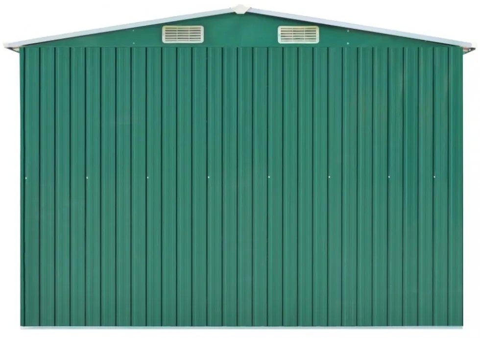 zöld horganyzott acél kerti fészer 257 x 779 x 181 cm