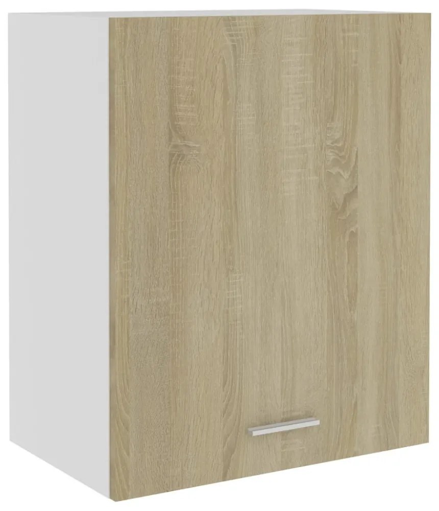 2 db sonoma tölgy színű szerelt fa függő szekrény 50x31x60 cm