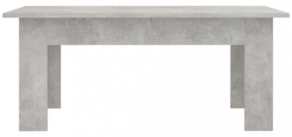 betonszürke szerelt fa dohányzóasztal 100 x 60 x 42 cm