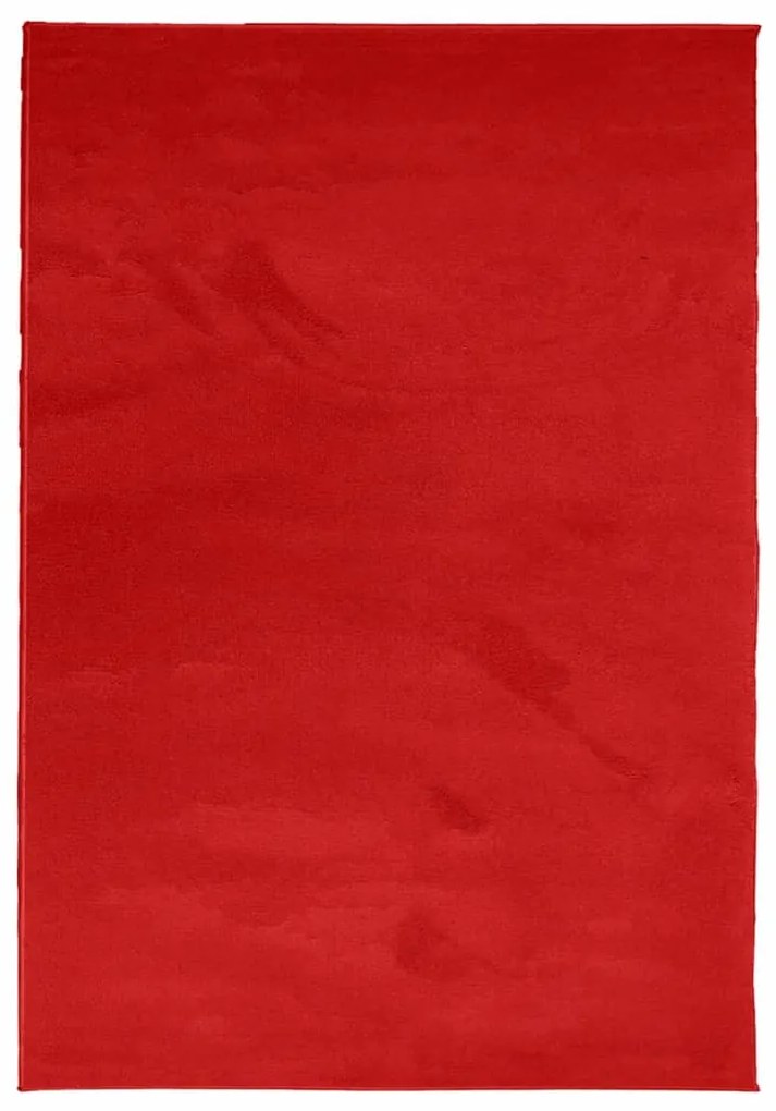 OVIEDO piros rövid szálú szőnyeg 200 x 280 cm