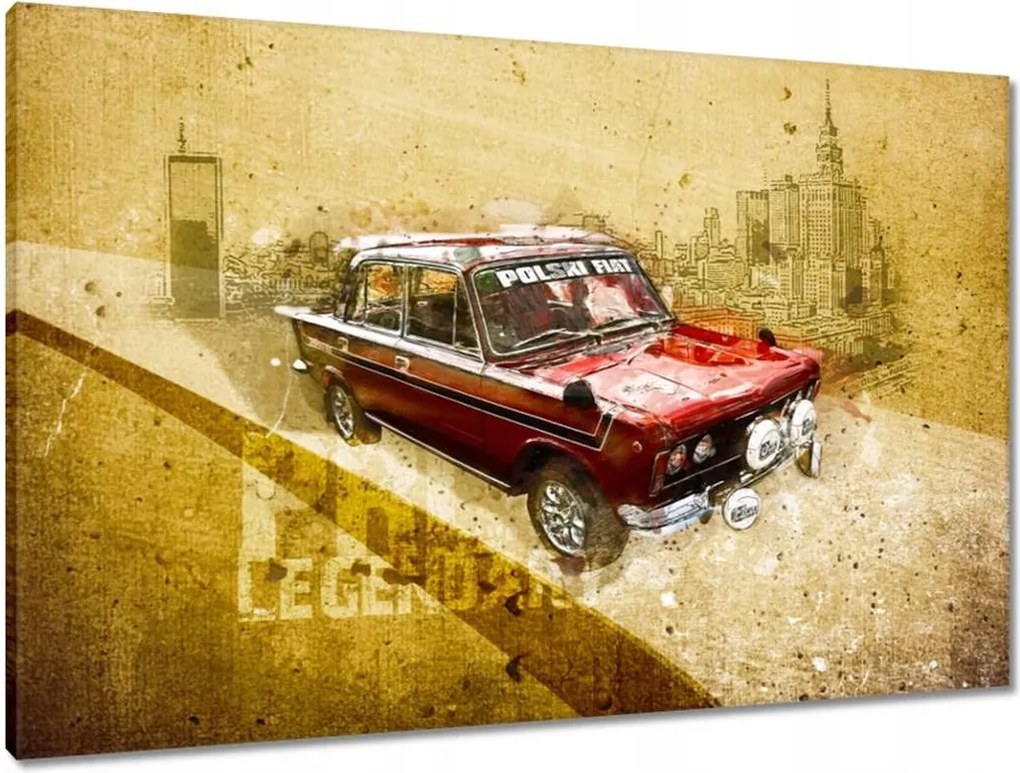Vászonkép 90x60 Legendás Fiat 125p