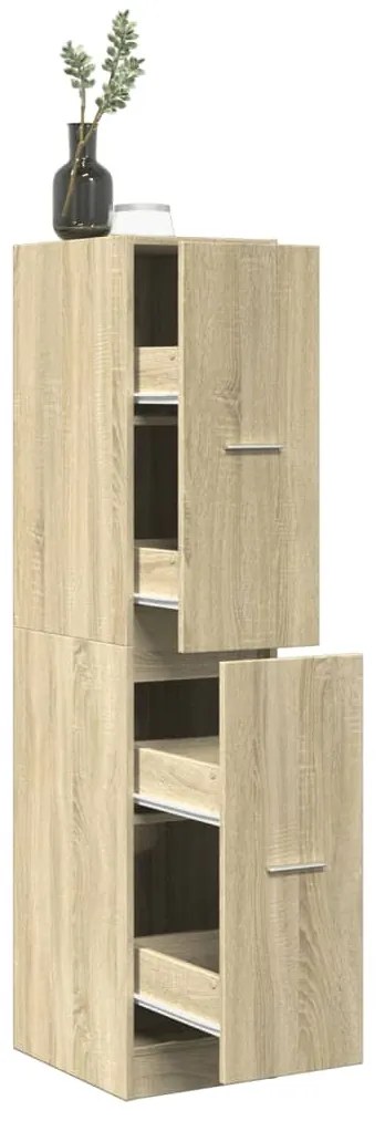 sonoma tölgyfa patikusszekrény 30 x 41 x 144,5 cm rétegelt fából