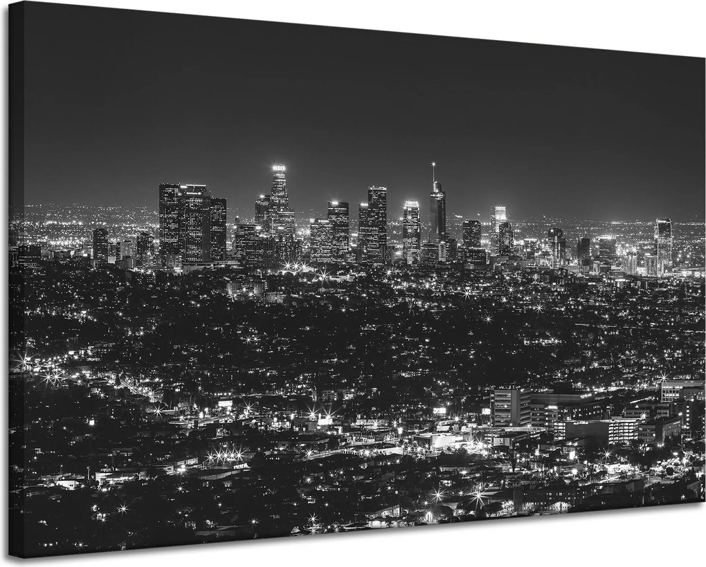 Los Angeles vászonképek fekete-fehér 120X80