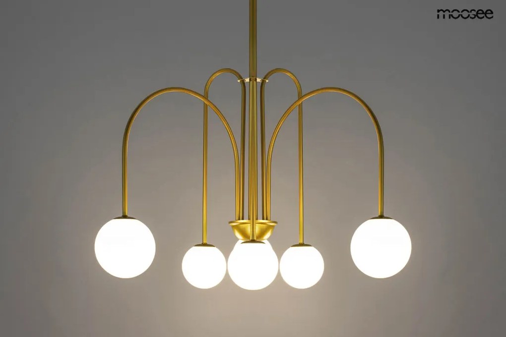 KING HOME MSE010100318 NERI Glamour Csillár Fehér, Arany G9 IP20