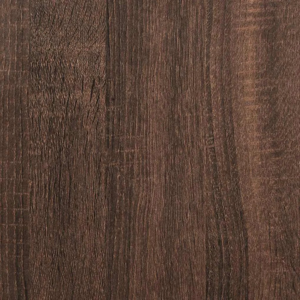 barna tölgy színű szerelt fa cipőtároló pad 102x30,5x45 cm