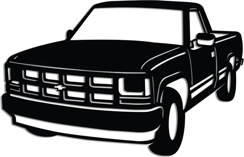 Chevrolet fém fali dekoráció, 60×39 cm