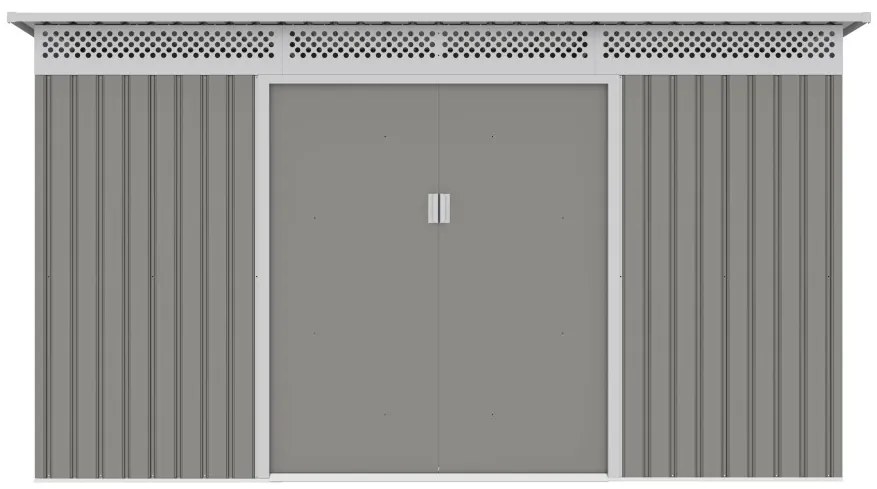 Kerti ház G21 GRAH 915 - 340 x 269 cm, metálszürke