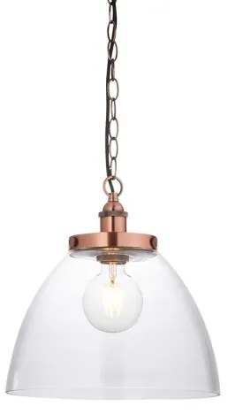 Endon 106895 - Láncos csillár HANSEN 1xE27/10W/230V rézszínű