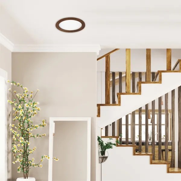 LED Beépíthető lámpa WOODY SPOT LED/23,5W/230V 4000K cseresznye ø 23,5 cm