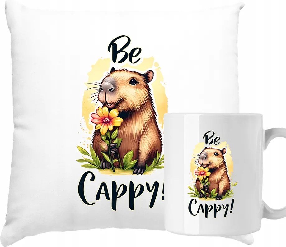 Kapibara párna és bögre Kapibara Be Cappy Szett