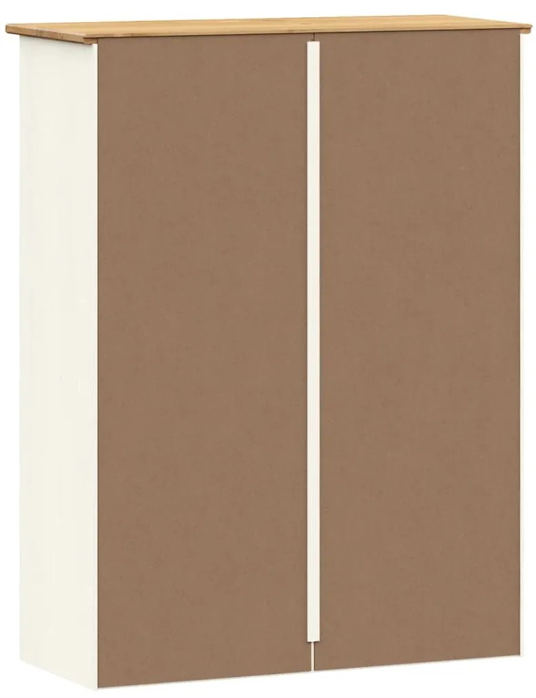 VIGO fehér tömör fenyőfa komód felső 78x30x100 cm