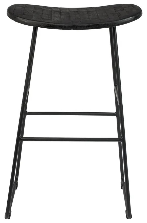 Fekete bárszék szett 2 db-os (ülésmagasság 62 cm) Tangle – White Label