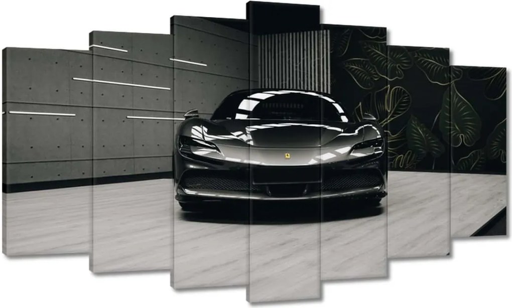 Vászonkép 140x80 Fekete Ferrari Autó