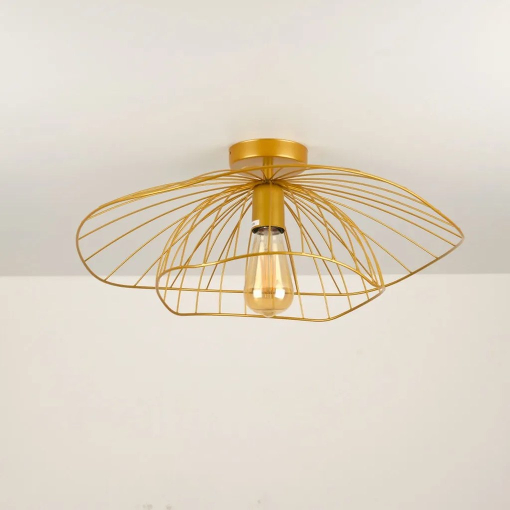 Mantar 6502-P arany fém függőlámpa, Ø52 cm