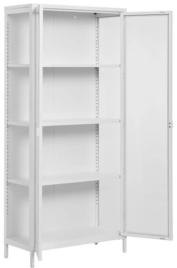 Fehér fém tálalószekrény 80x175 cm Brisbane – House Nordic