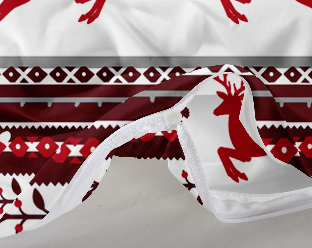 SZARVAS ÉS HÓPEHELY piros mikroszálas ágyneműhuzat