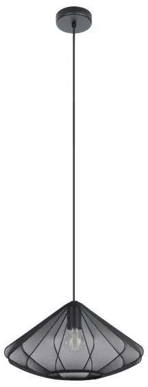 Eglo 43995 - Csillár zsinóron DOLWEN 1xE27/40W/230V átm. 42,5 cm fekete