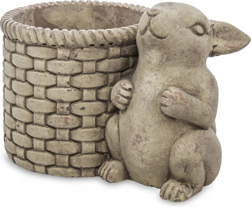 Húsvéti takaró nyuszival 16x24x16cm bézs-szürke 128341 Art-Pol