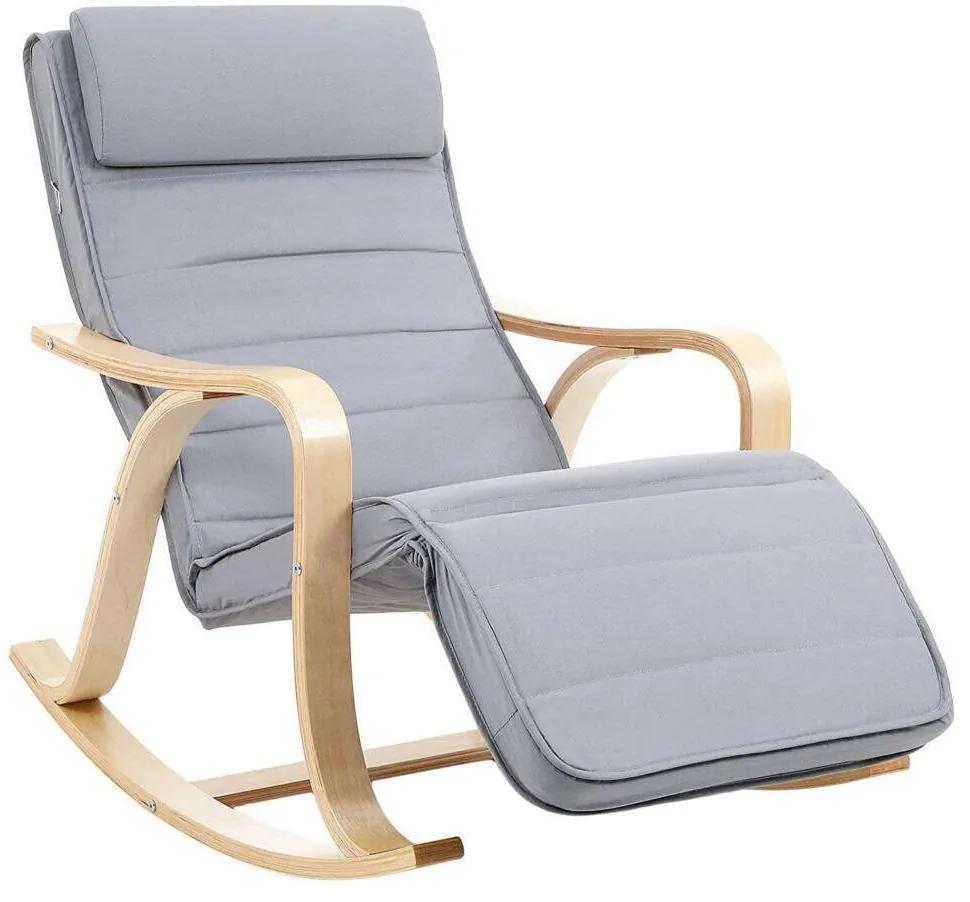 SONGMICS relaxációs szék, állítható lábtartóval
