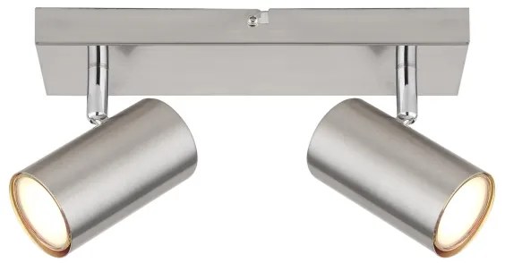 Globo 57911-2 - spotlámpa ROBBY 2xGU10/25W/230V matt króm
