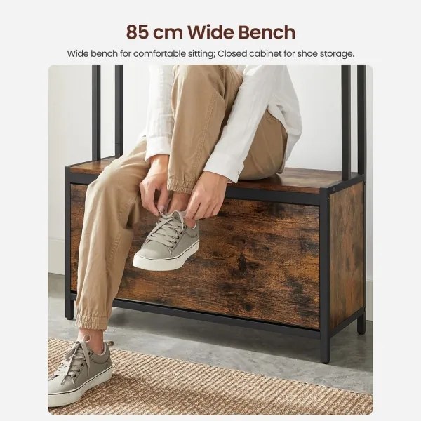 NAVOR álló kabáttartó barna/fekete