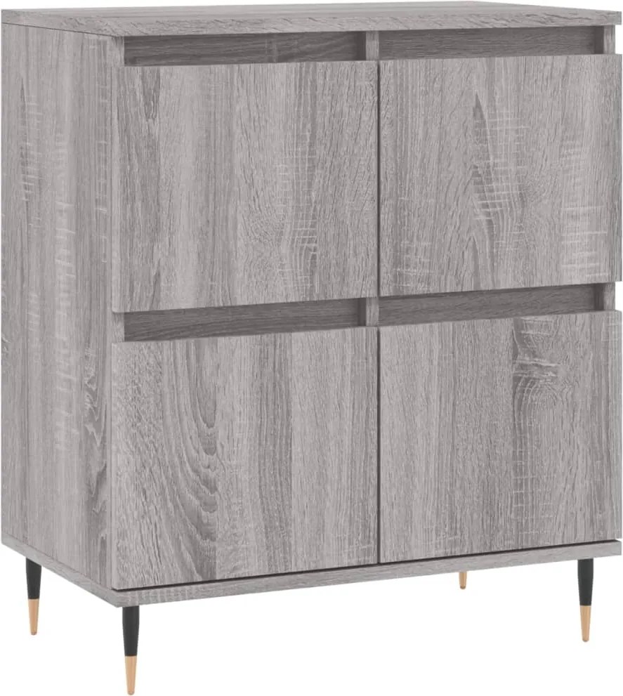 vidaXL szürke sonoma színű szerelt fa tálalószekrény 60 x 35 x 70 cm