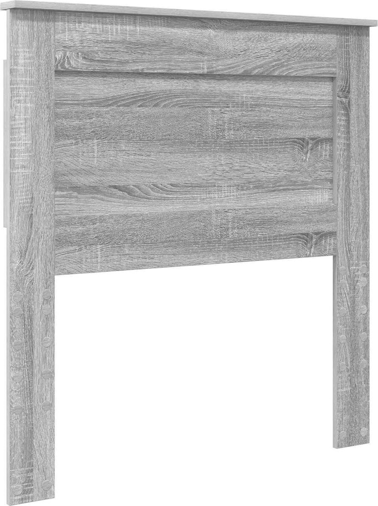 vidaXL Fejtámla fejtámlával Szürke Sonoma 90 cm Faanyag