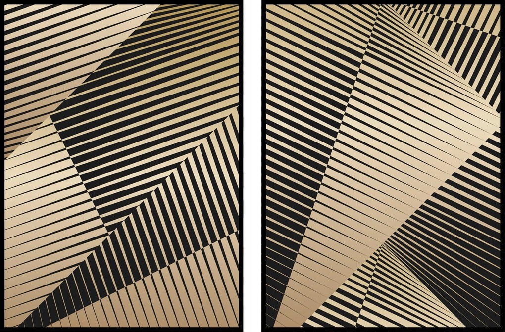 Poszterek absztrakt Grafika geometria diptichon 15x21