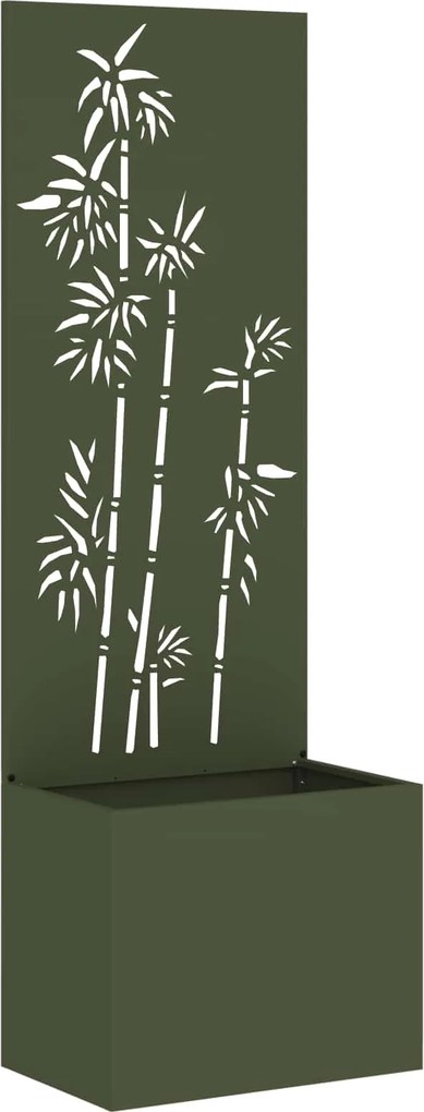 vidaXL Kertvédő vászon Oliva zöld 50 x 140 cm Hidegen hengerelt acél