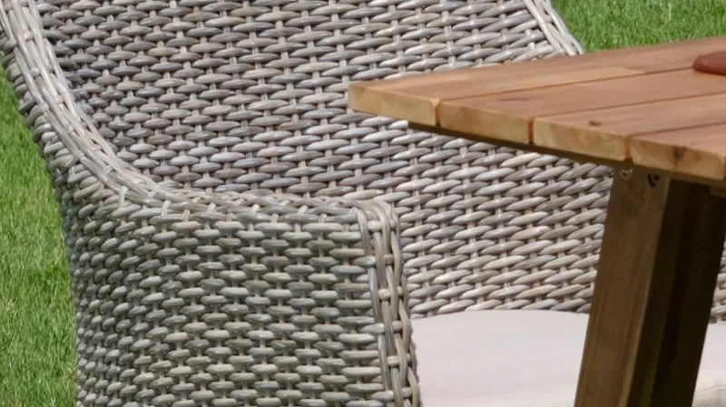 Copenhagen Faro grey-wash rattan 4 asztali szett