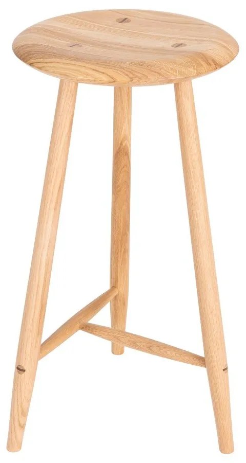 Natúr színű tölgyfa bárszék (ülésmagasság 65 cm) Blanc – Gazzda